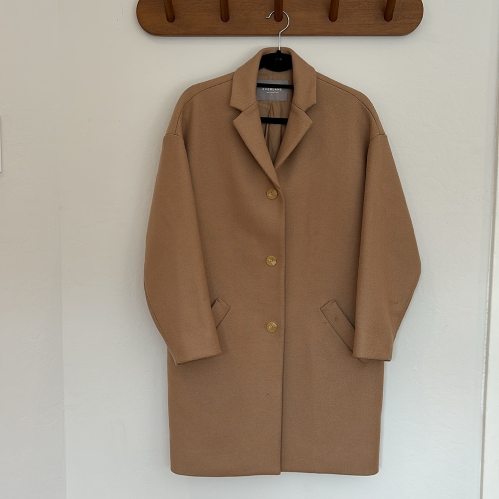 Everlane Camel coat.
